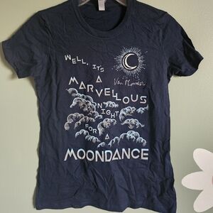 Van Morrison NWOT 'Moondance' Graphic Tee - Navy Blue